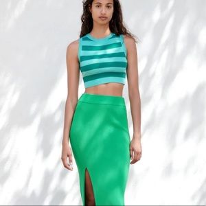 Zara Cropped Knit Top